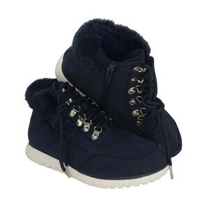 Karen Scott Womens NEW w/Tags Navy Blue Faux Fur Lined Boots - Size: 7 1/2M